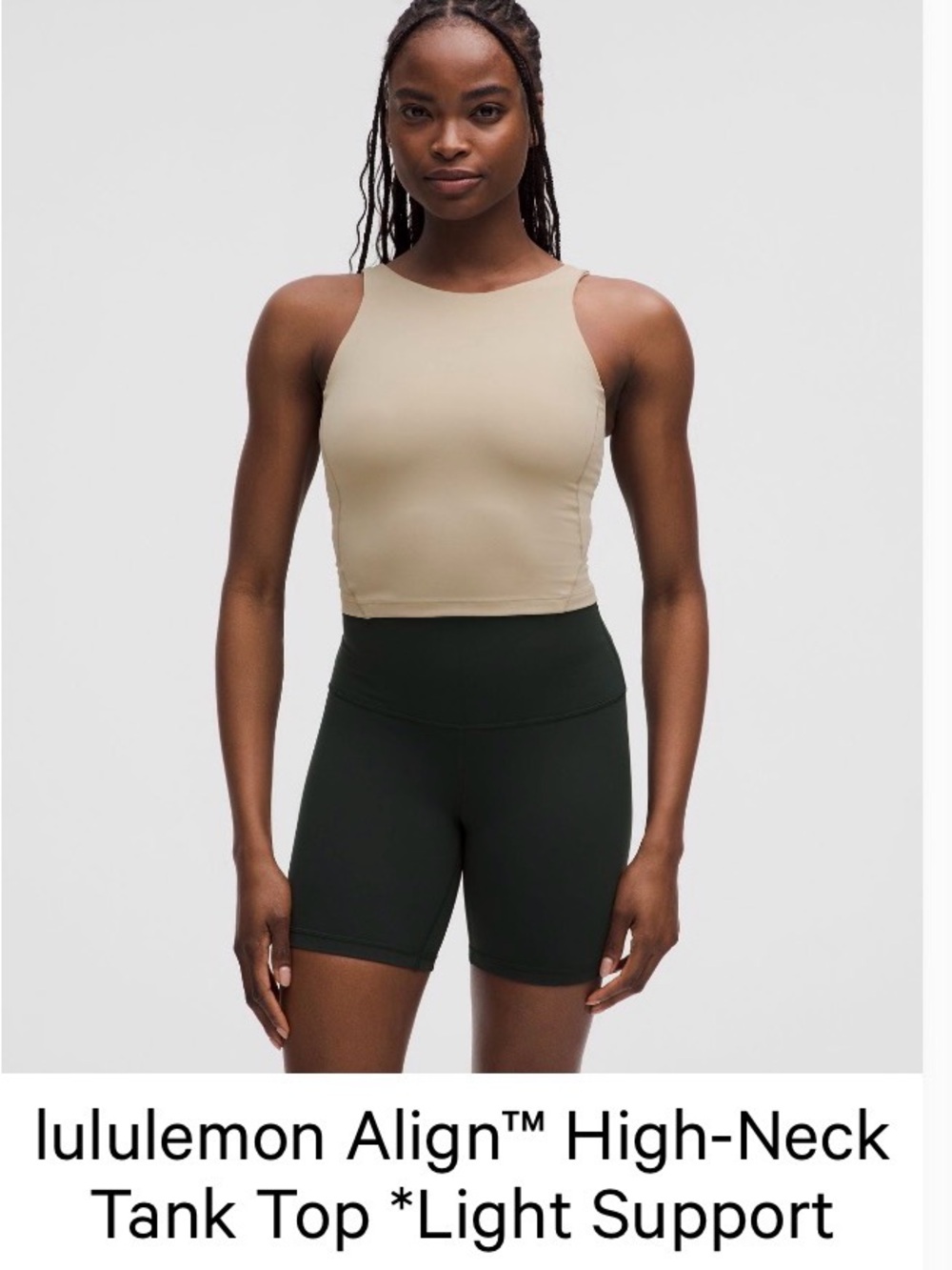 lululemon athletica Align High-Neck Tank — Beige